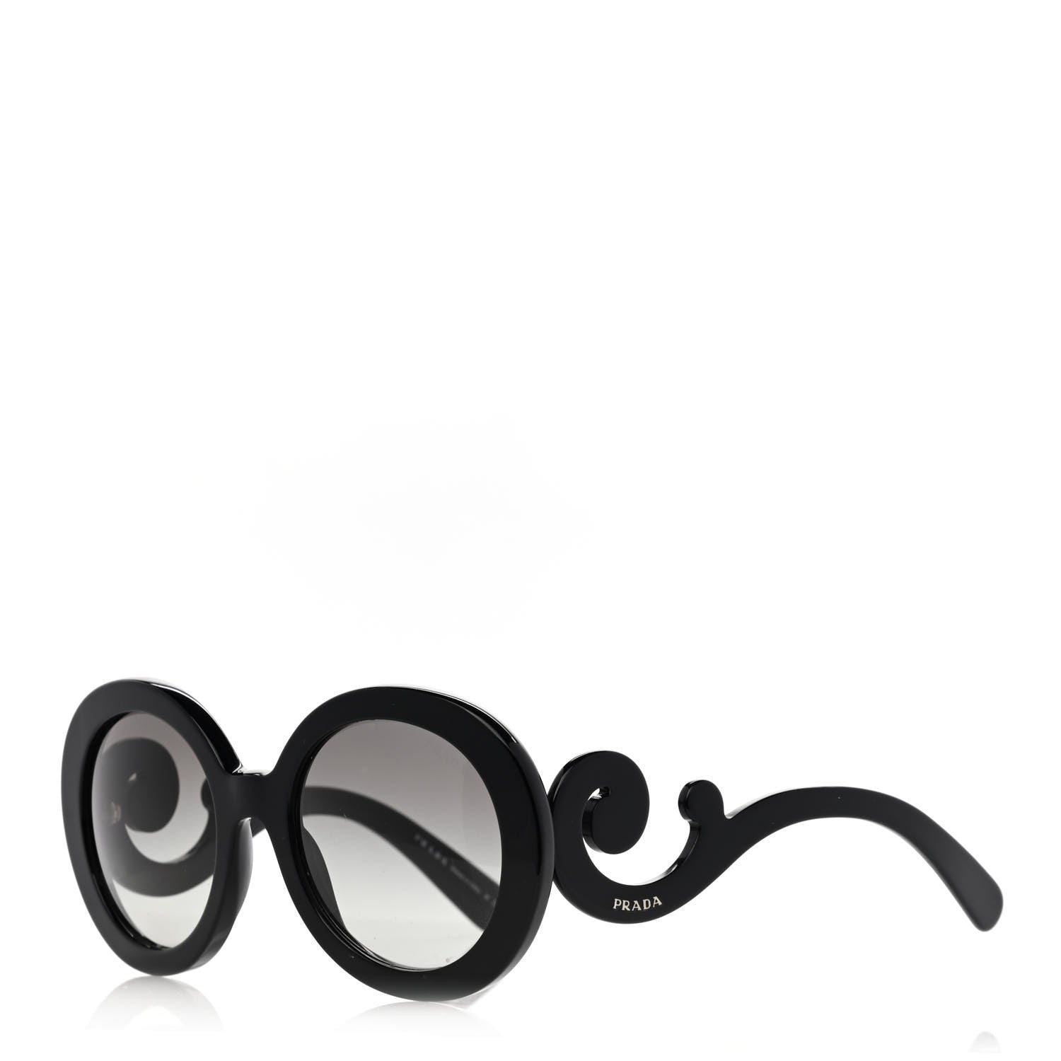 Prada Baroque Sunglasses SPR 27N Black 1 of 6