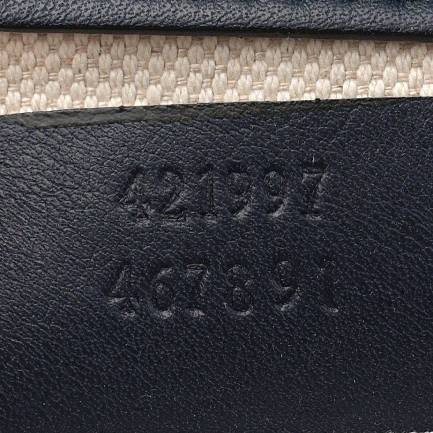 Gucci Calfskin Medium Cat Lock Top Handle Bag Navy Red White 7 of 11