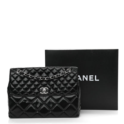 Chanel Vinyl Quilted In The Business Flap Bag Black 11 of 11