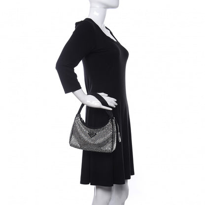 Prada Satin Crystal Mini Re-Edition 2000 Bag Cristal 2 of 10