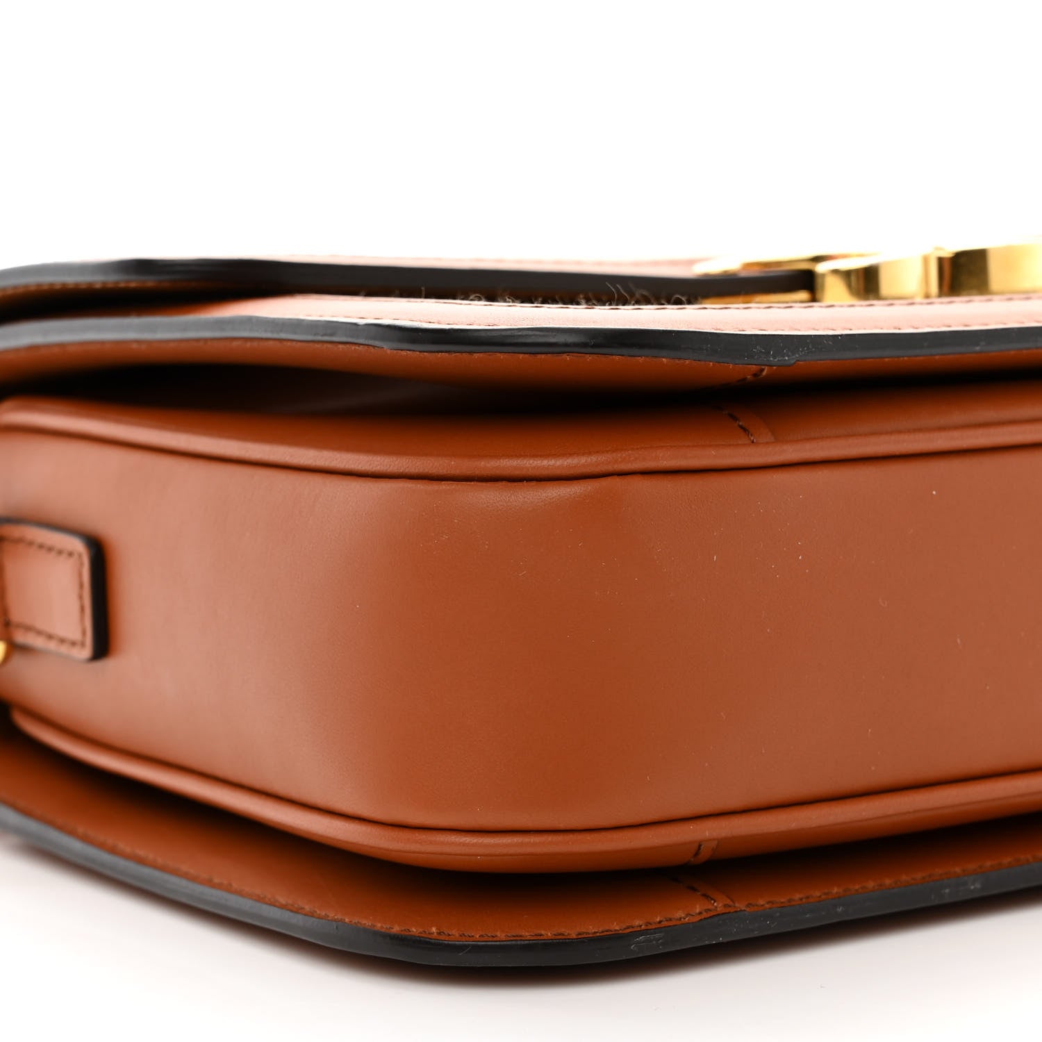 Celine Textile Calfskin Classique Triomphe Bag Natural Tan 11 of 12