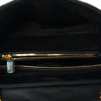 Saint Laurent Calfskin Y Quilted Monogram Medium Loulou Chain Satchel Black 5 of 10