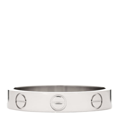 Cartier 18K White Gold 3.5mm LOVE Wedding Band Ring 54 7 2 of 4