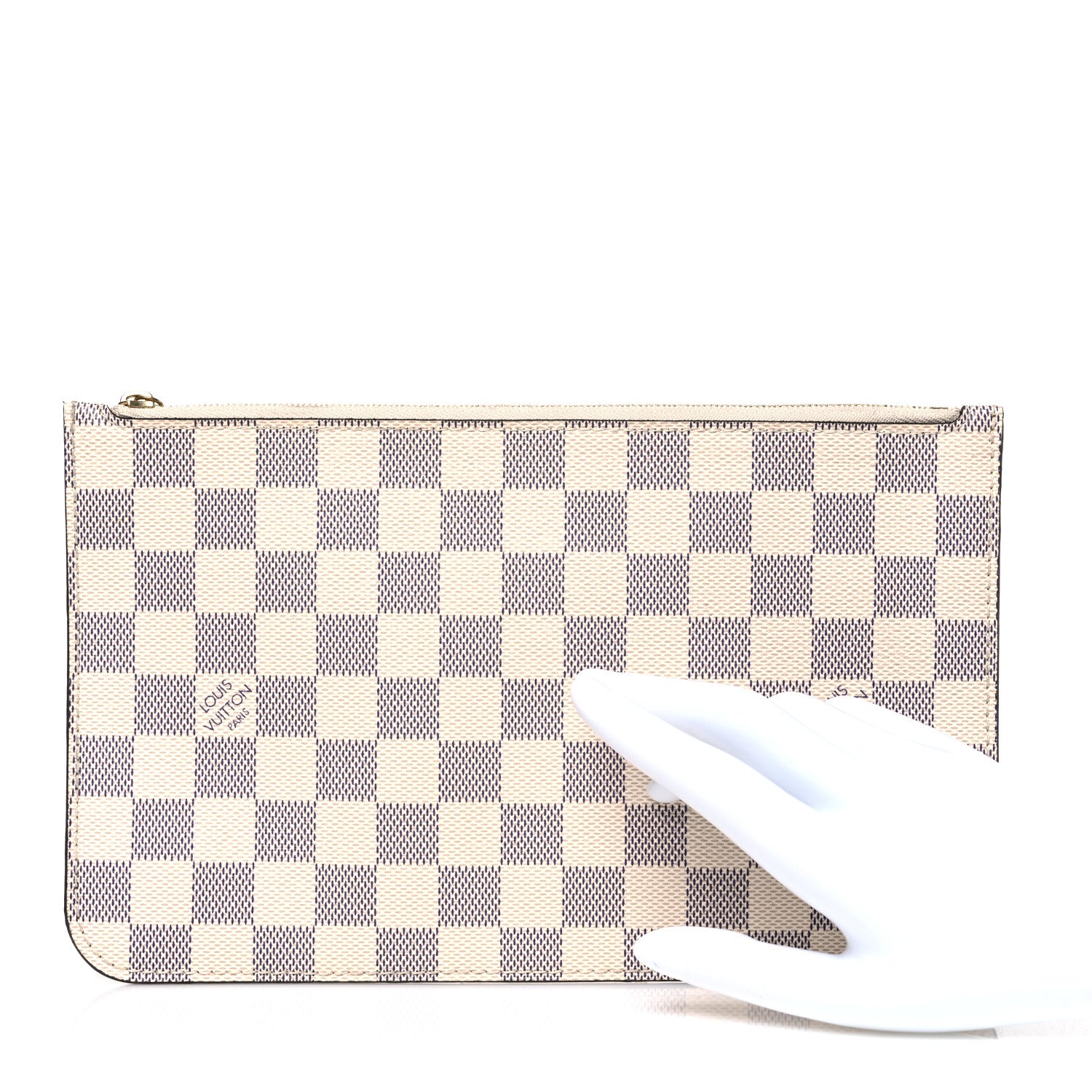 Louis Vuitton Damier Azur Braided Neverfull MM GM Pochette Pink 2 of 7