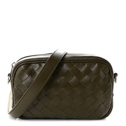 Bottega Veneta Calfskin Intrecciato Small Camera Bag Mud 1 of 10