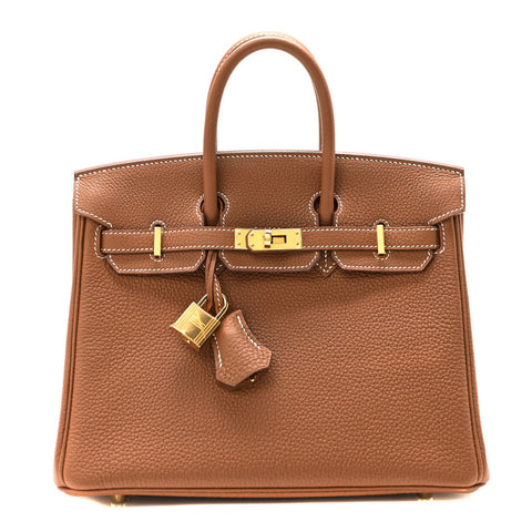 Togo Birkin 25 Gold
