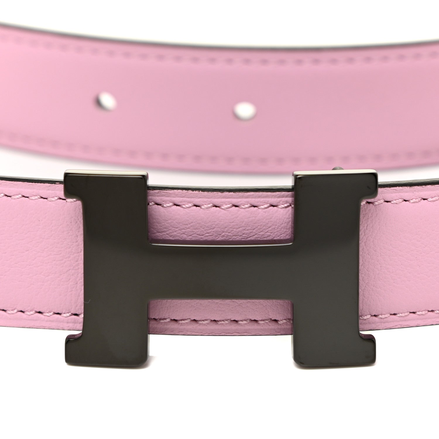 Hermes Swift Epsom 24mm Constance H Belt 80 Mauve Sylvestre Rouge Sellier 6 of 7