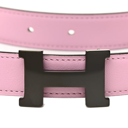 Hermes Swift Epsom 24mm Constance H Belt 80 Mauve Sylvestre Rouge Sellier 6 of 7