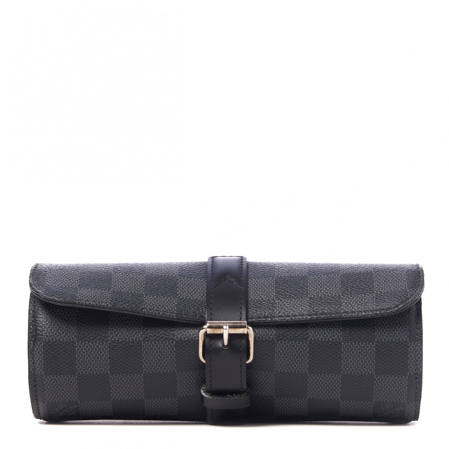 Louis Vuitton Damier Graphite 3 Watch Travel Case 1 of 6