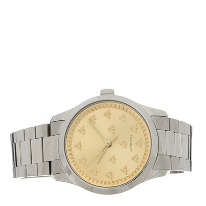 Gucci Stainless Steel 38mm Bee Automatic Watch Champagne 2 of 4