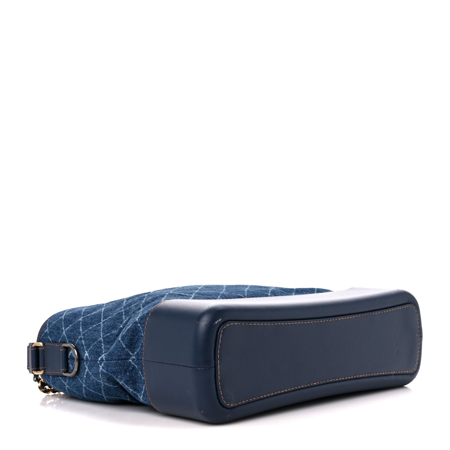 Denim Calfskin Large Gabrielle Hobo Blue