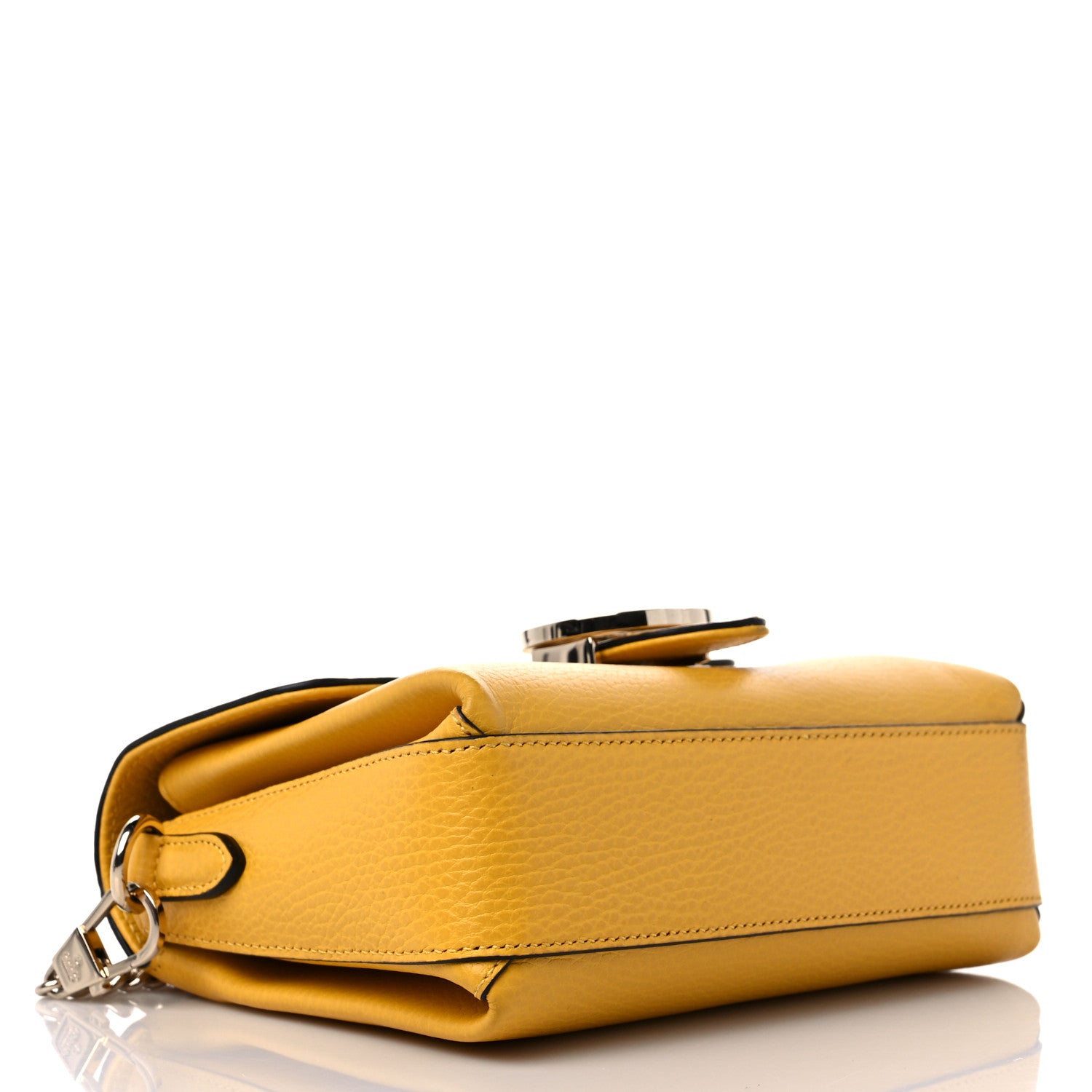 Gucci Dollar Calfskin Interlocking G Crossbody Bag New Buttercup 4 of 10