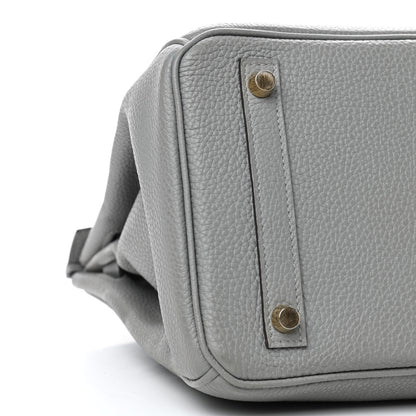 Hermes Togo Birkin 30 Gris Mouette 7 of 11