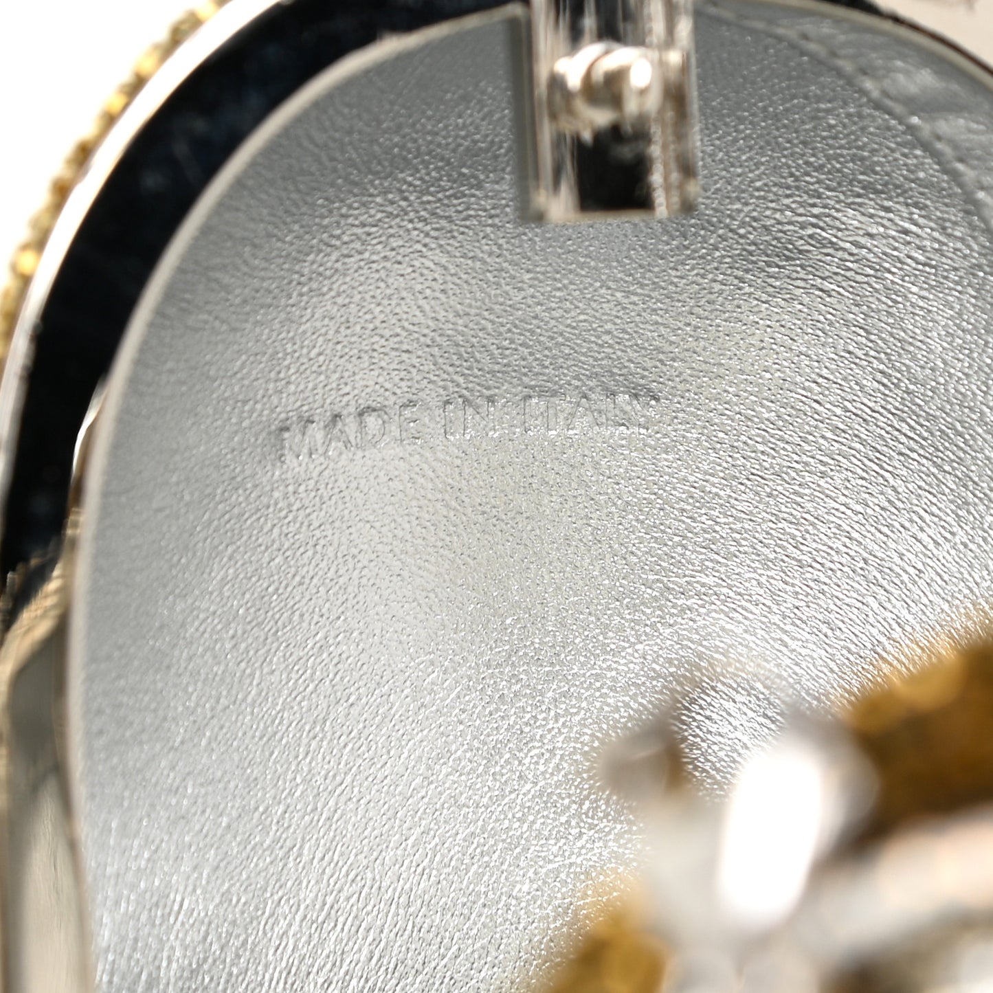 Crystal Nesting Doll Minaudiere Clutch Silver Multicolor