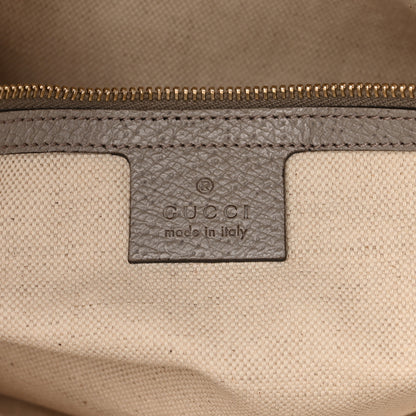 Gucci Monogram Medium Bree Zippered Tote Beige Grey 6 of 10