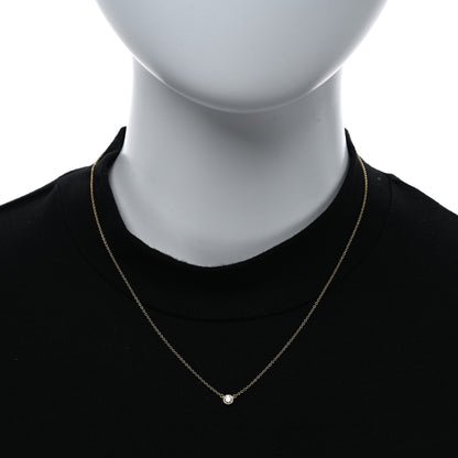 Tiffany 18K Yellow Gold Diamond .14ct Elsa Peretti Diamonds by the Yard Pendant Necklace 3 of 4