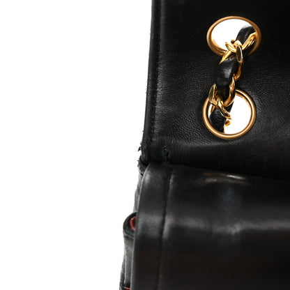 Chanel Lambskin Quilted Medium Double Flap Black 16 of 23