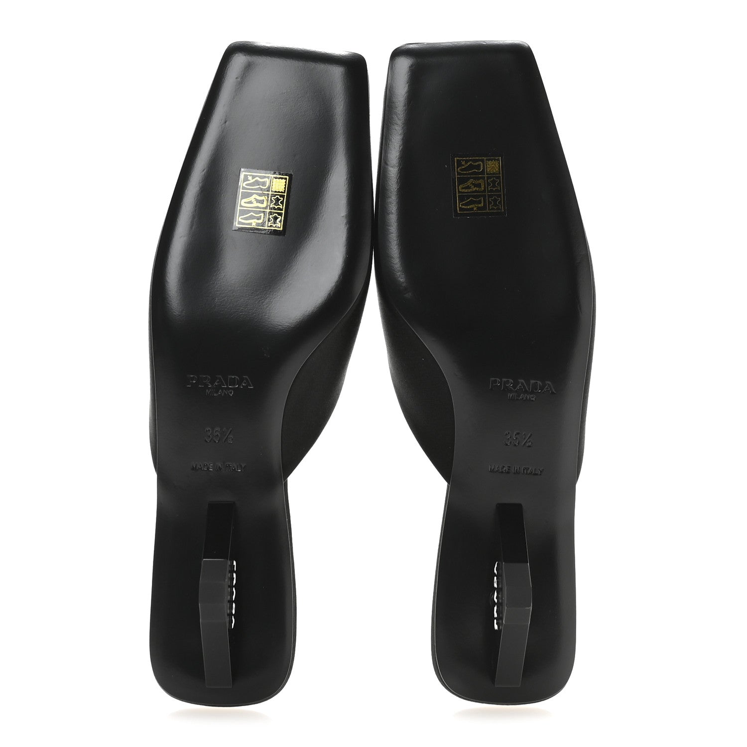 Prada Satin Modellerie Mules 35.5 Black 6 of 8