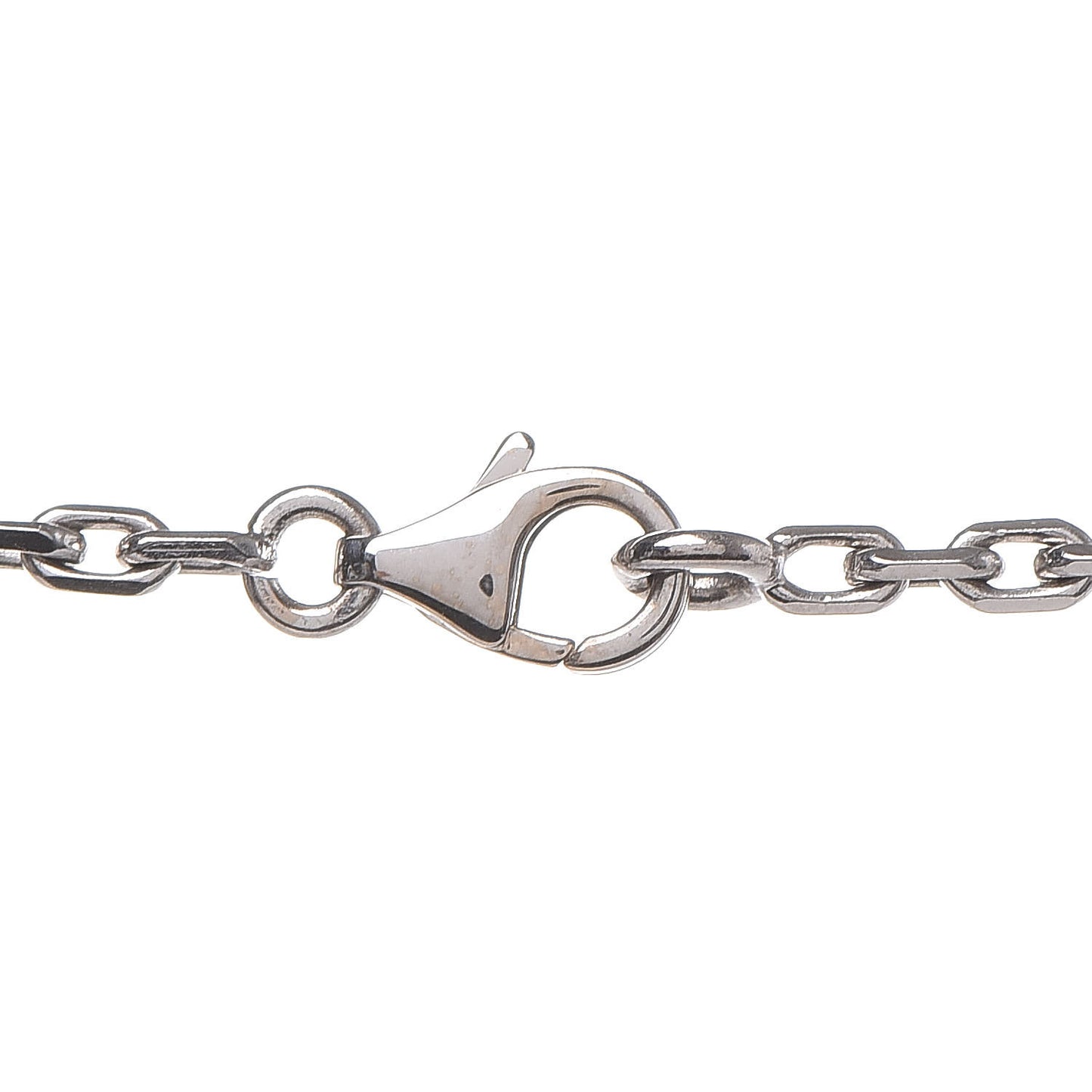 18K White Gold Mother of Pearl 20 Motifs Vintage Alhambra Necklace