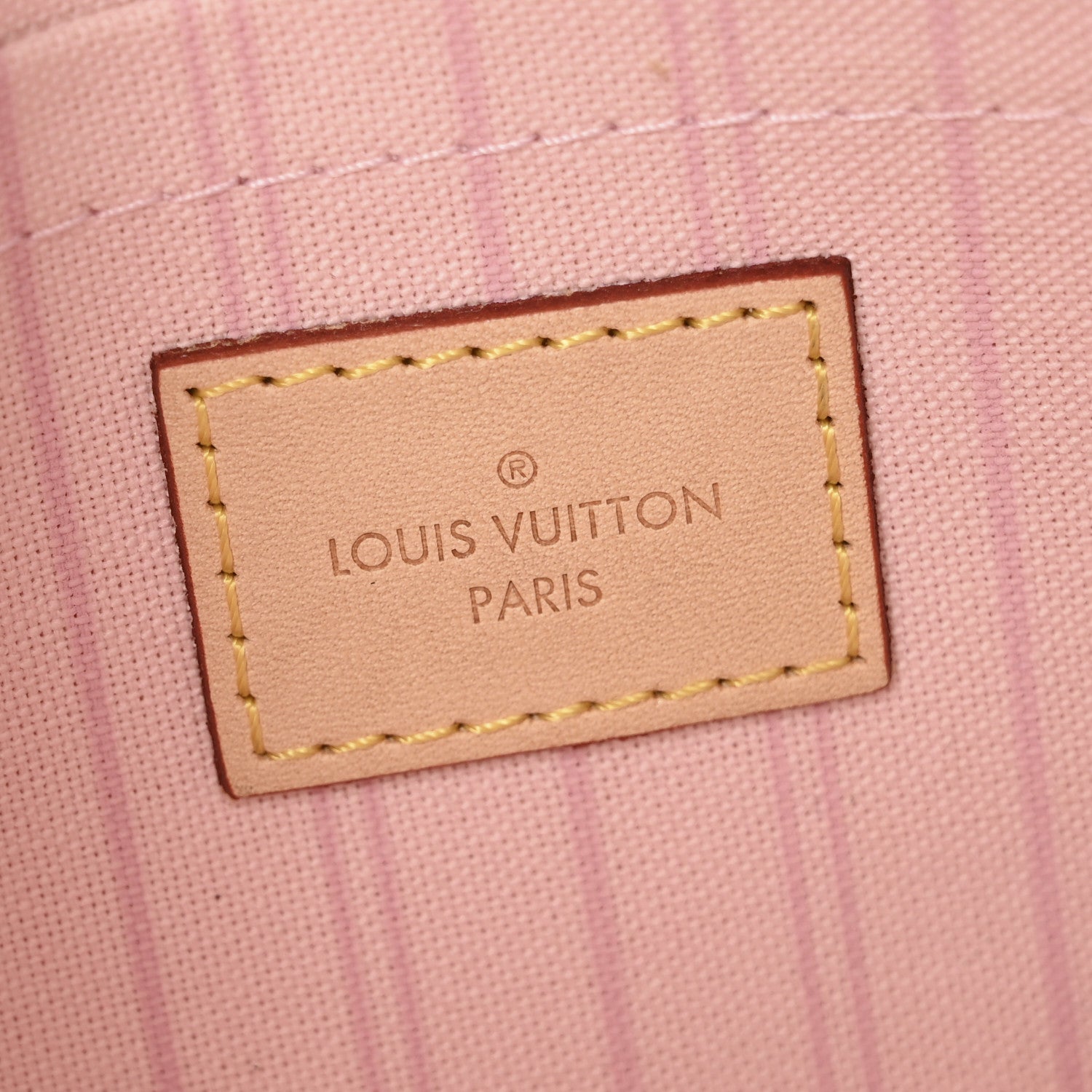 Louis Vuitton Damier Azur Neverfull MM GM Pochette Rose Ballerine 6 of 8