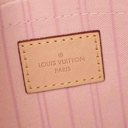 Louis Vuitton Damier Azur Neverfull MM GM Pochette Rose Ballerine 6 of 8