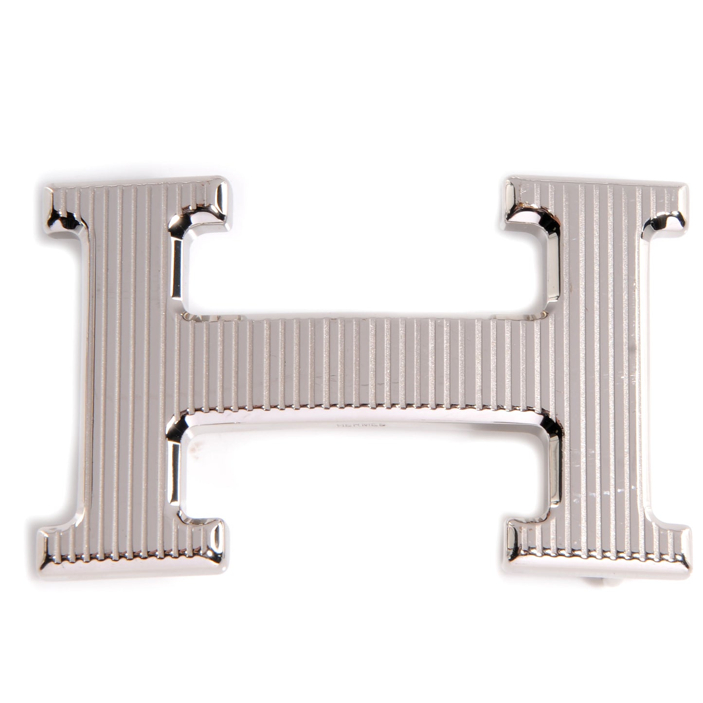 Palladium Ribbed 32mm H Belt Buckle
