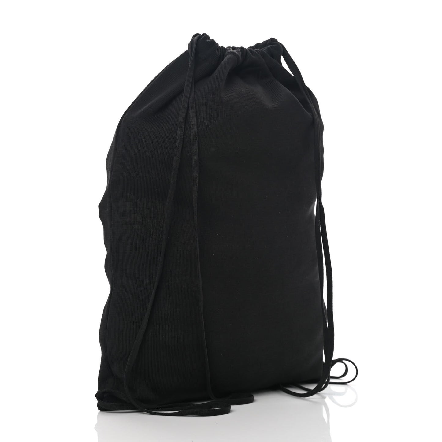 Cotton CC Drawstring Sport Line Backpack Black