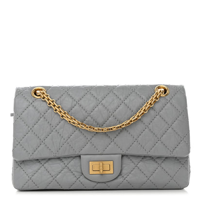 Chanel Aged Calfskin Quilted 2.55 Reissue 225 Flap Grey 1 of 10