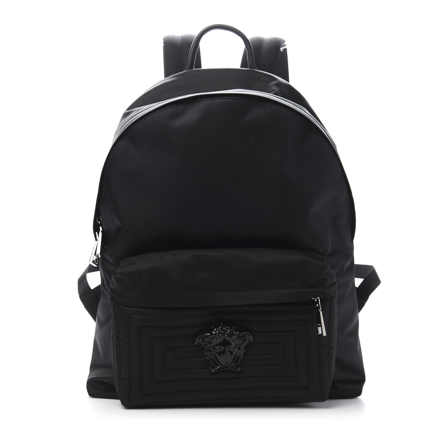 Versace Nylon Palazzo Medusa Backpack Black 1 of 9
