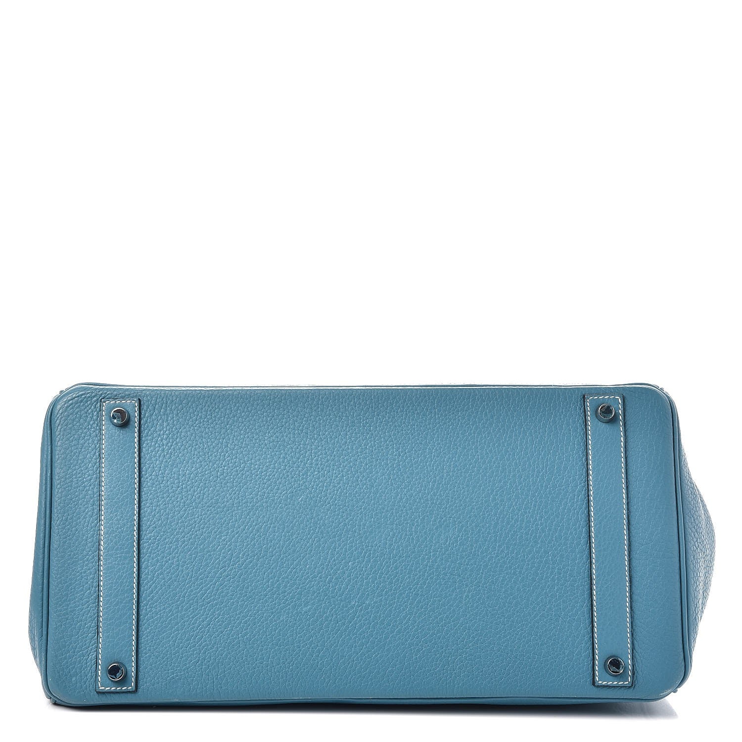 Hermes Taurillon Clemence Birkin 40 Blue Jean 6 of 28