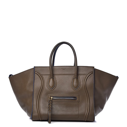 Celine Baby Grained Calfskin Medium Phantom Luggage Khaki 1 of 19