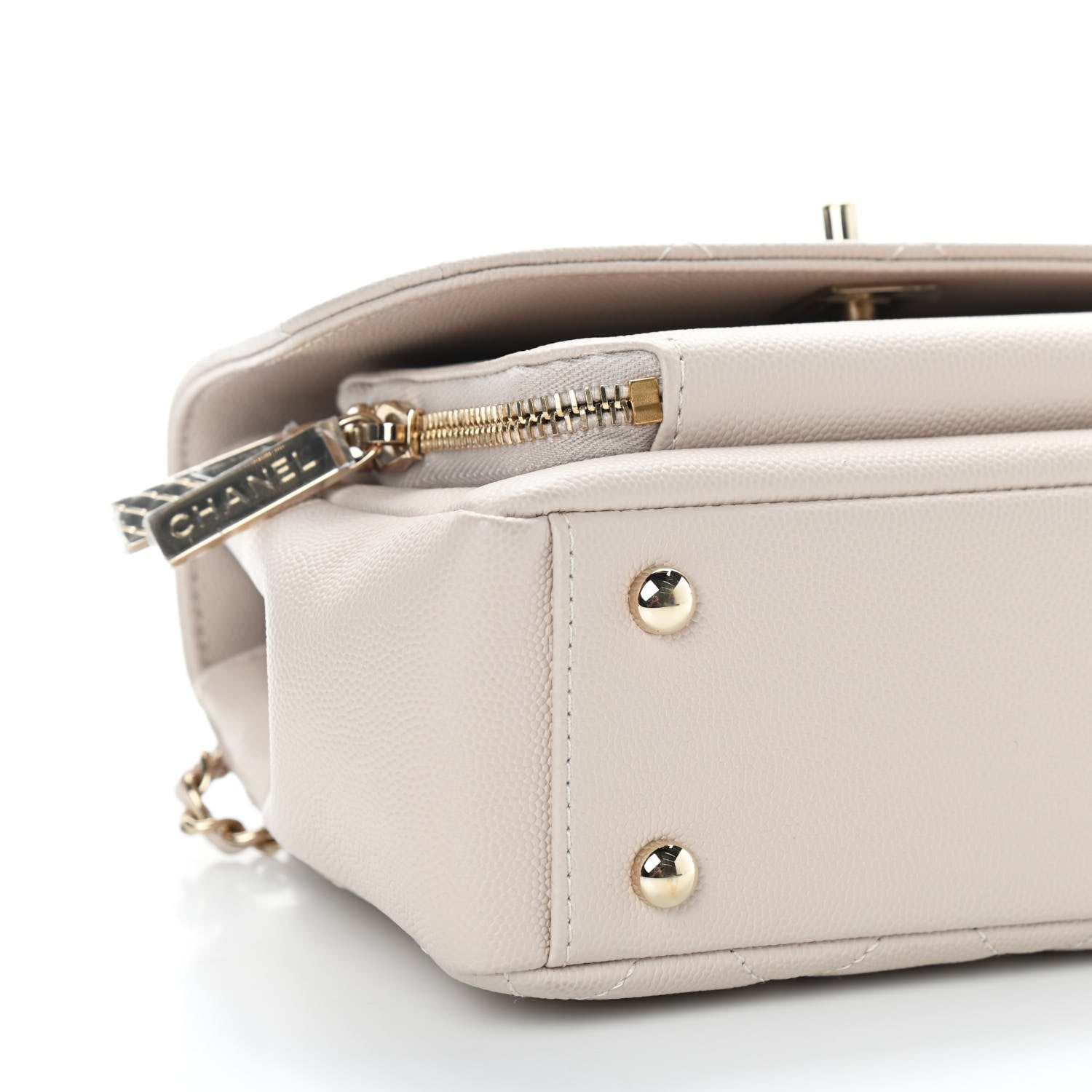 Chanel Caviar Quilted Small Business Affinity Flap Beige 7 of 8