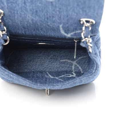 Chanel Denim CC Quilted Mini Square Flap Blue 5 of 11