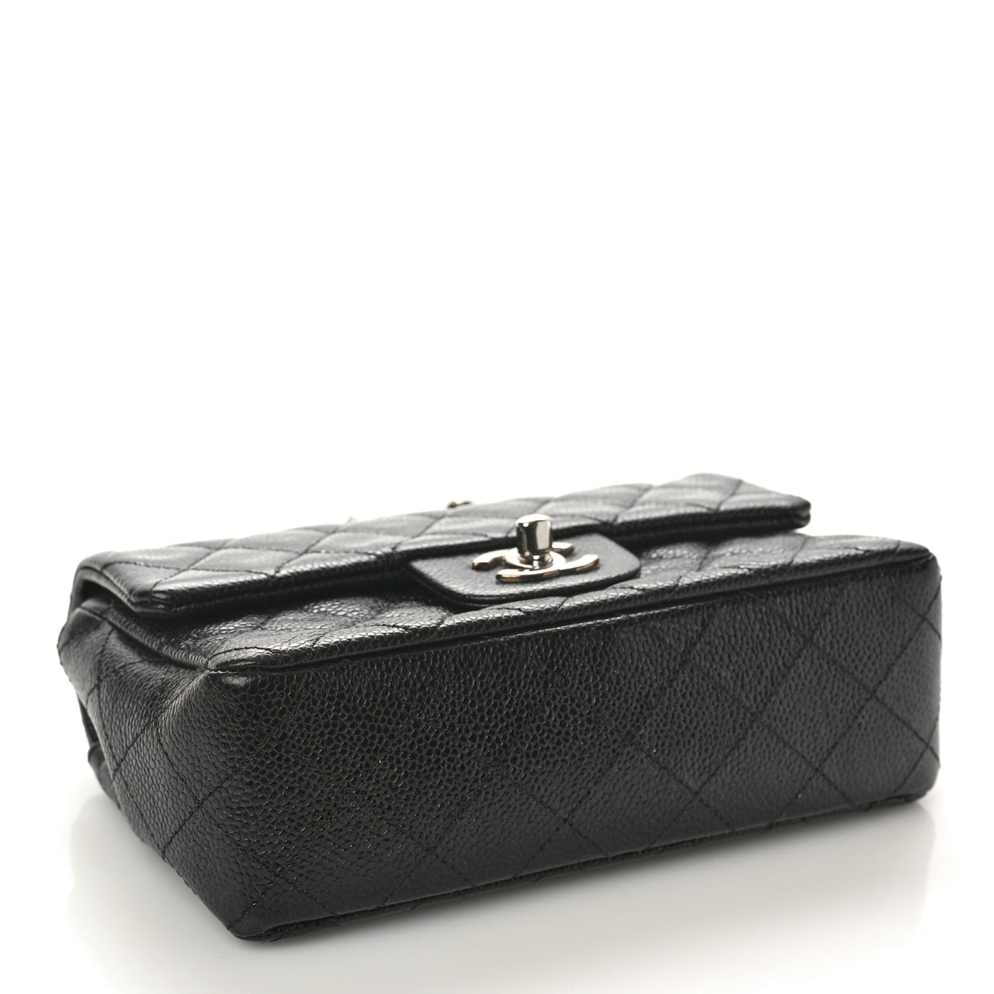 Caviar Quilted Mini Rectangular Flap Black