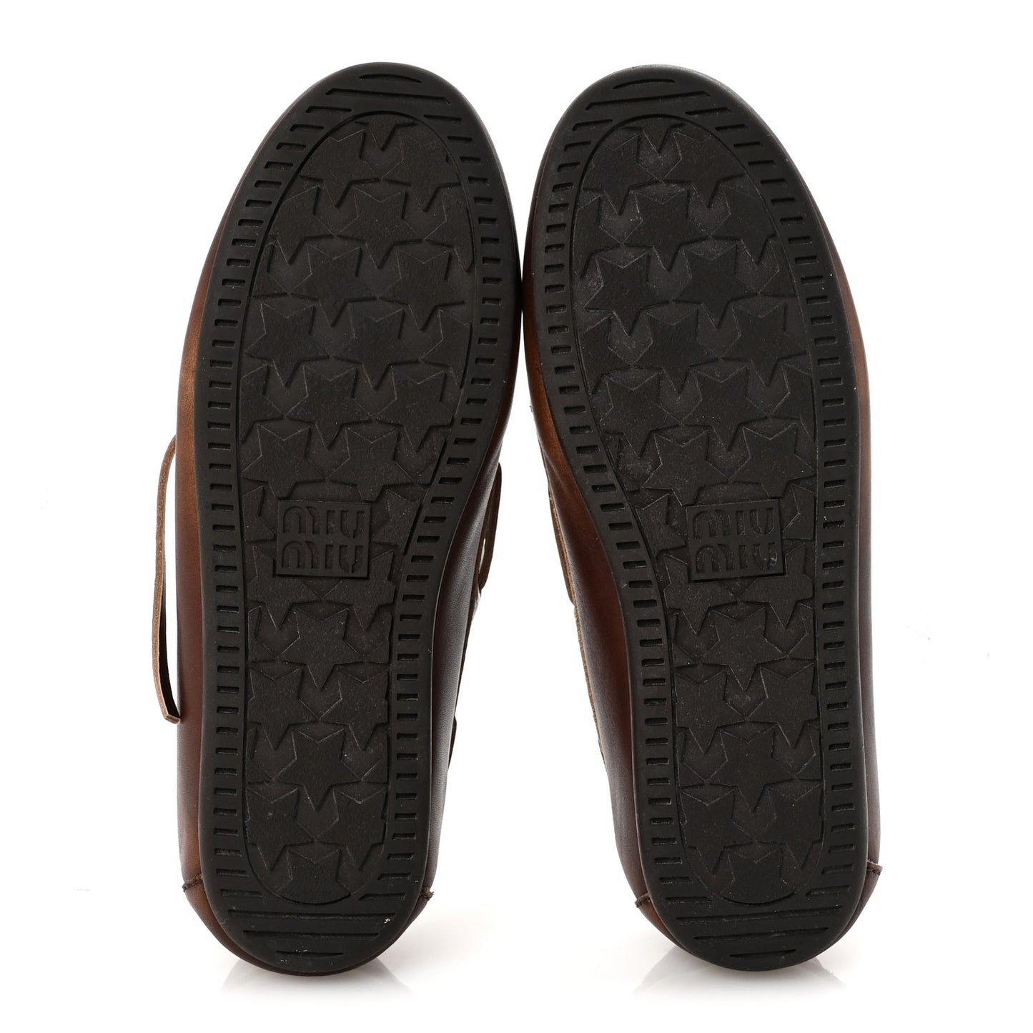 Vitello Deco Boat Loafers 37 Sienna