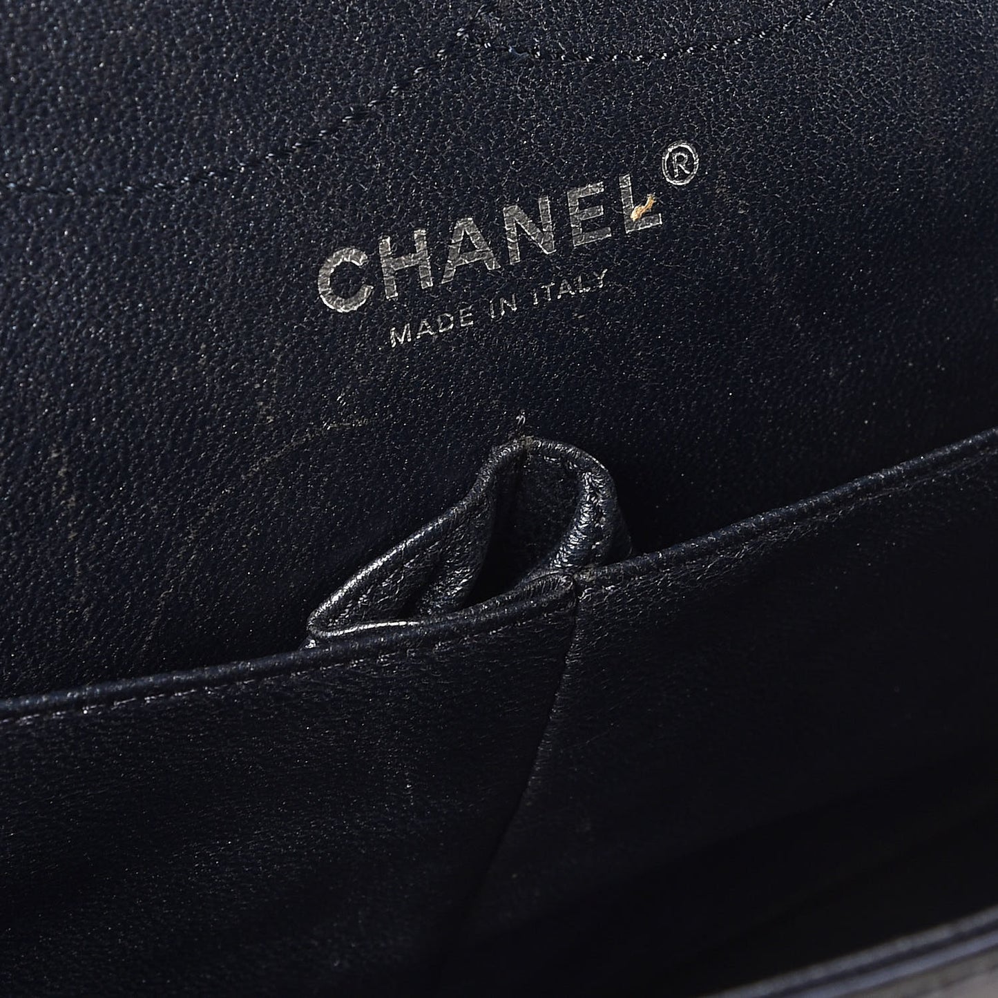 Metallic Aged Calfskin Quilted 2.55 Reissue 228 Flap Blue