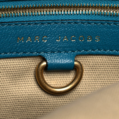 Marc Jacobs Calfskin Quilted Rio Satchel Tote Bag Turquoise 6 of 11