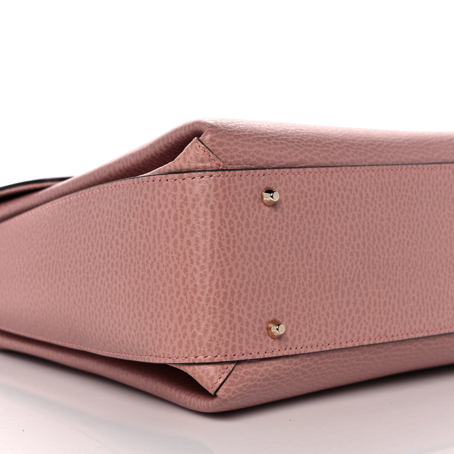 Dollar Calfskin Medium Interlocking G Top Handle Shoulder Bag Soft Pink