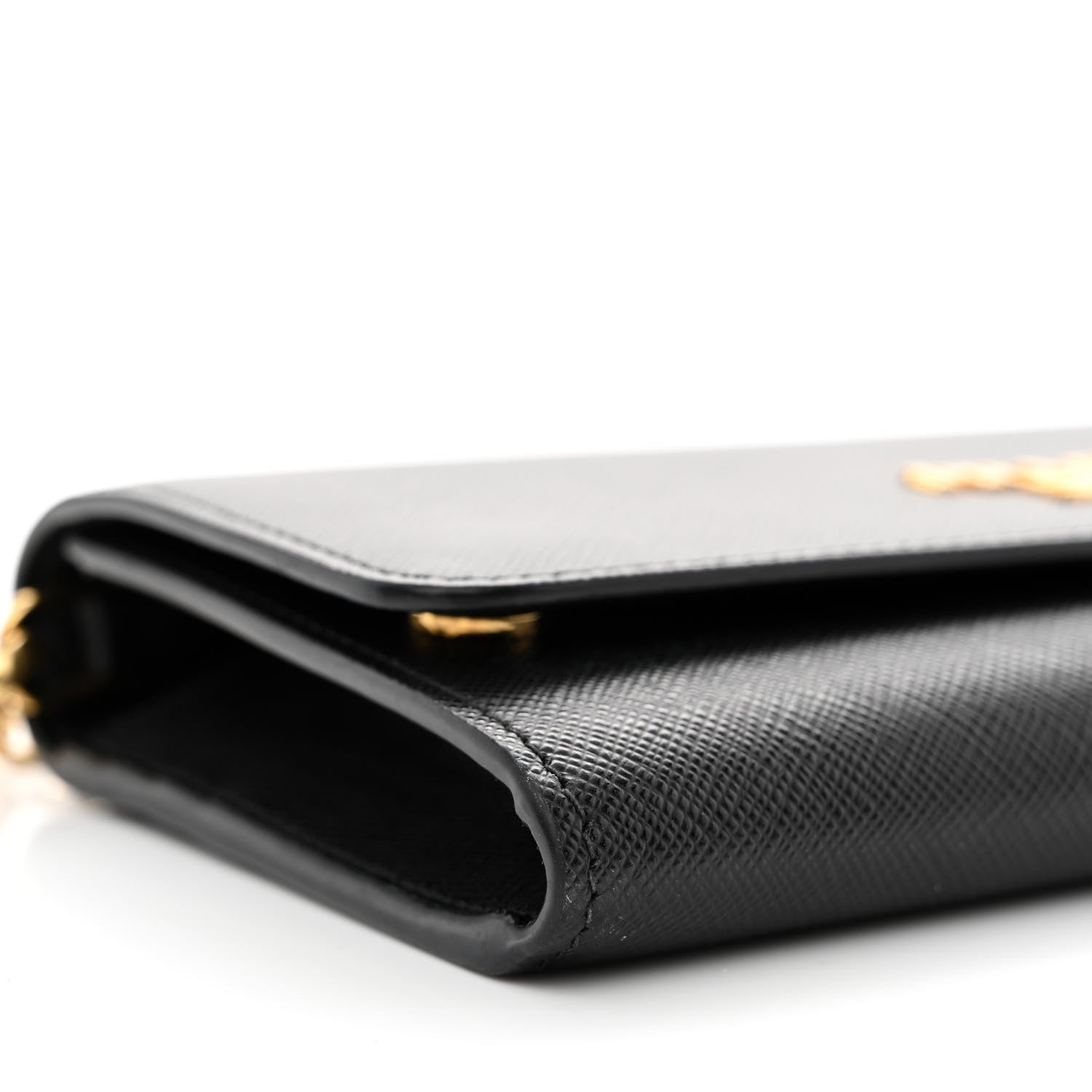 Prada Saffiano Wallet on Chain Black 9 of 10