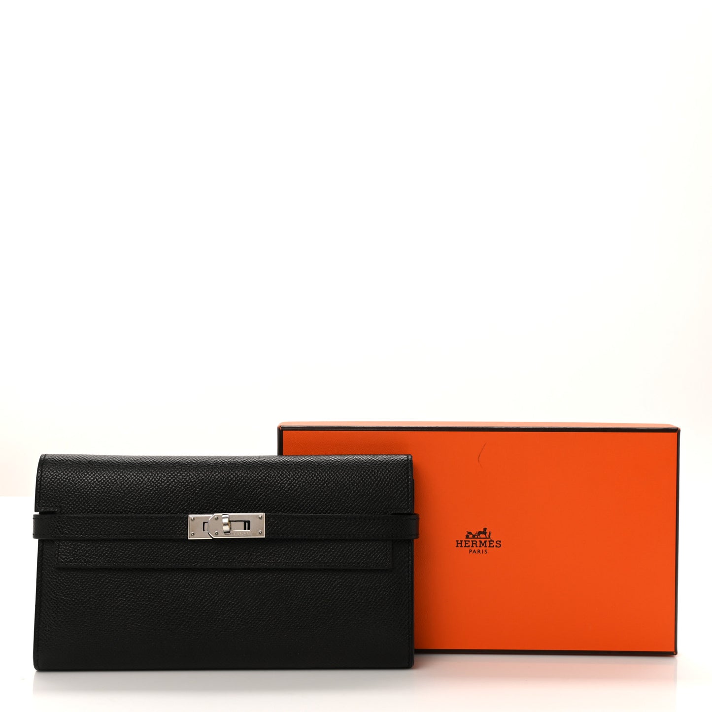 Epsom Kelly Longue Wallet Black