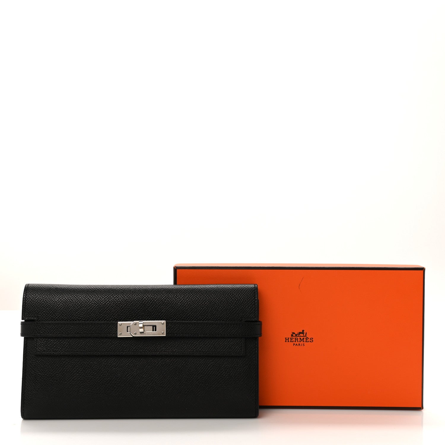 Hermes Epsom Kelly Longue Wallet Black 8 of 8