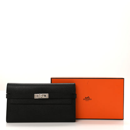 Hermes Epsom Kelly Longue Wallet Black 8 of 8