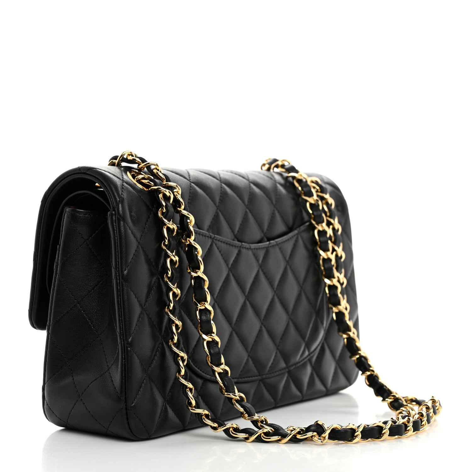 Chanel Lambskin Quilted Medium Double Flap Black 2 of 11