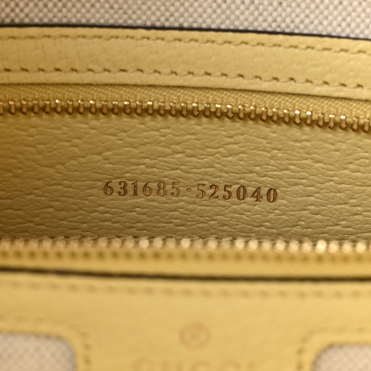 Gucci Monogram Jumbo GG Textured Dollar Calfskin Medium Ophidia Shopping Tote Beige Banana 7 of 10