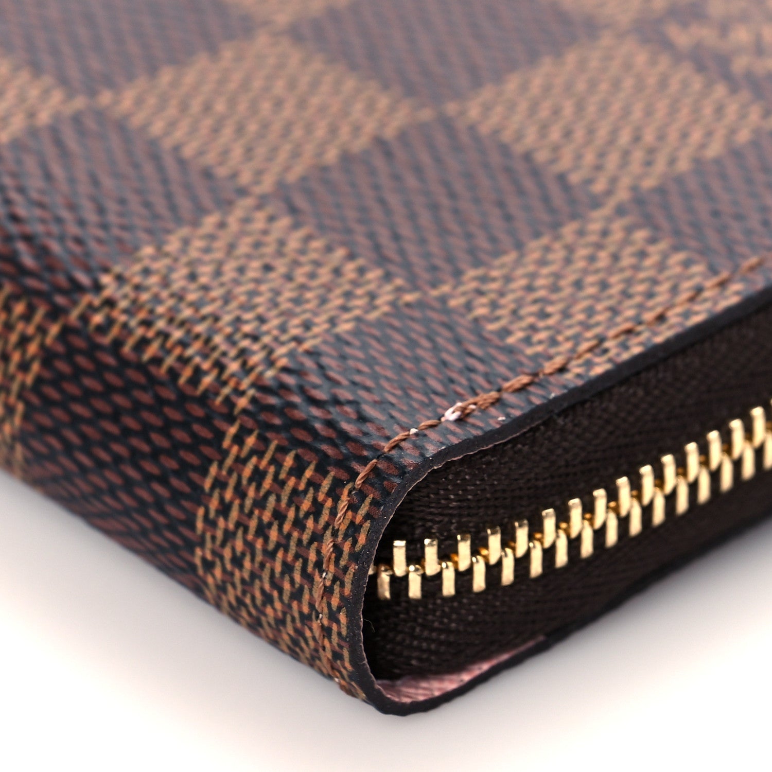 Louis Vuitton Damier Ebene Zippy Coin Purse Rose Ballerine 9 of 9