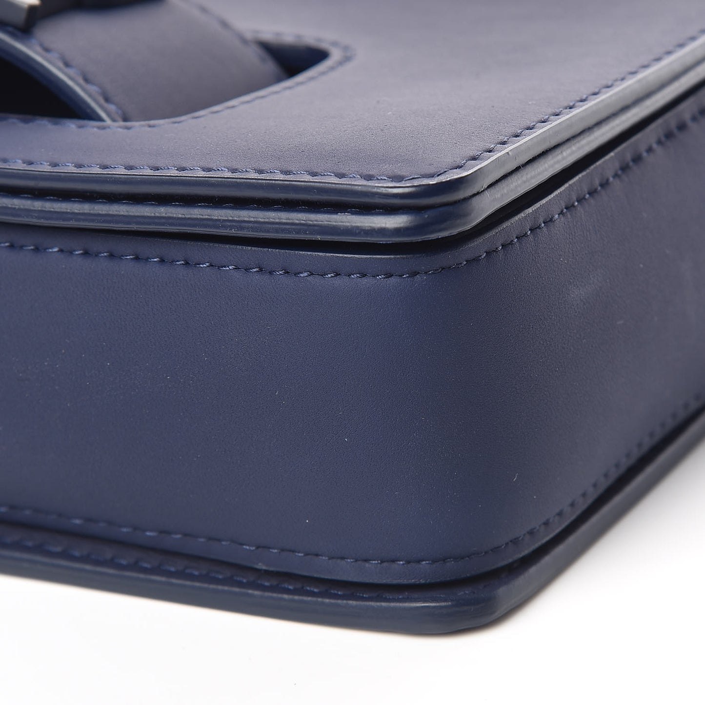 Ultra Matte Calfskin Dio(r)evolution Flap Bag Navy