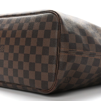 Louis Vuitton Damier Ebene Neo Neverfull MM Rose Ballerine 10 of 11