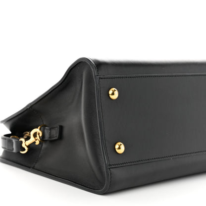 Saint Laurent Smooth Calfskin Small Monogram Cabas Black 9 of 12