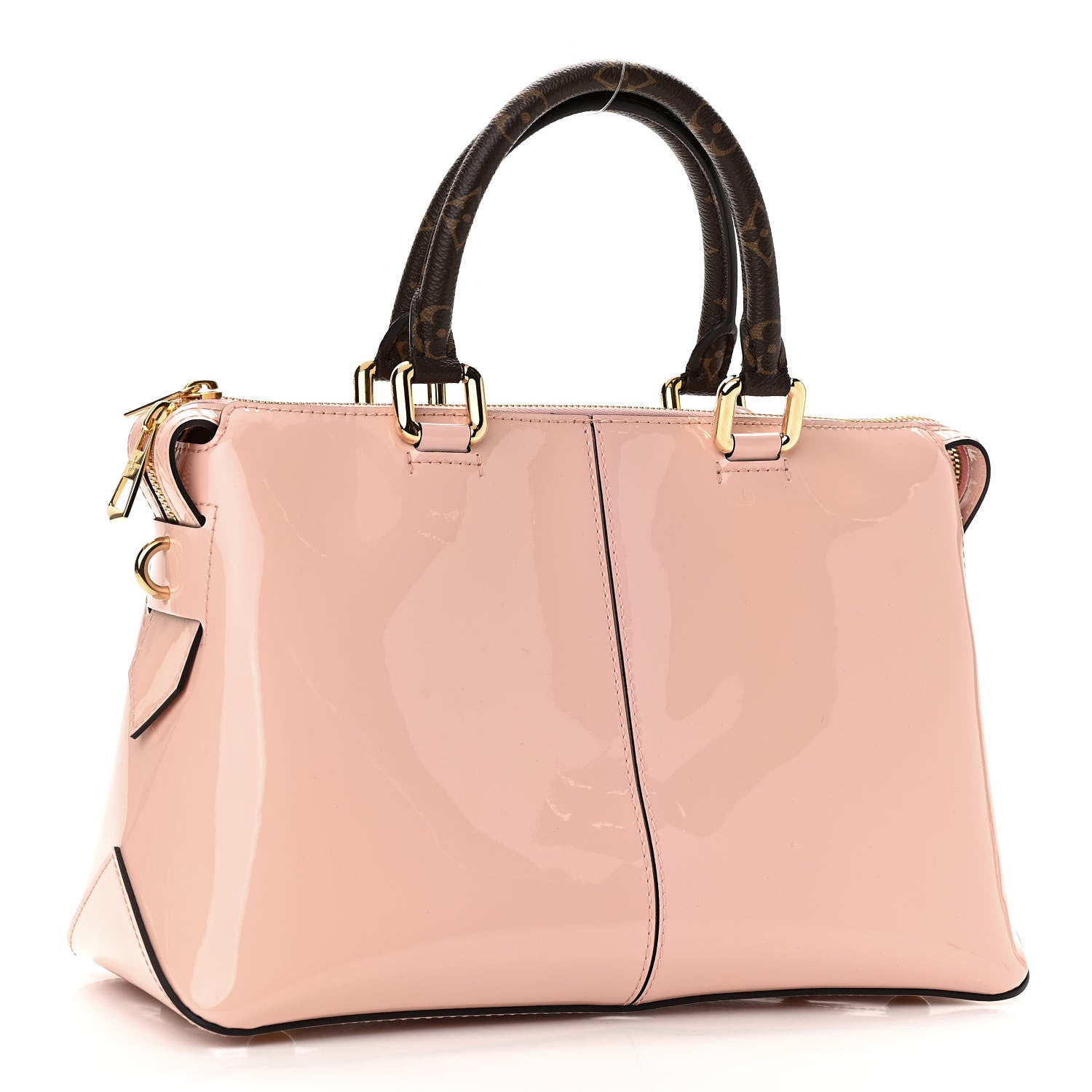 Louis Vuitton Patent Calfskin Miroir Tote Rose Ballerine 3 of 9