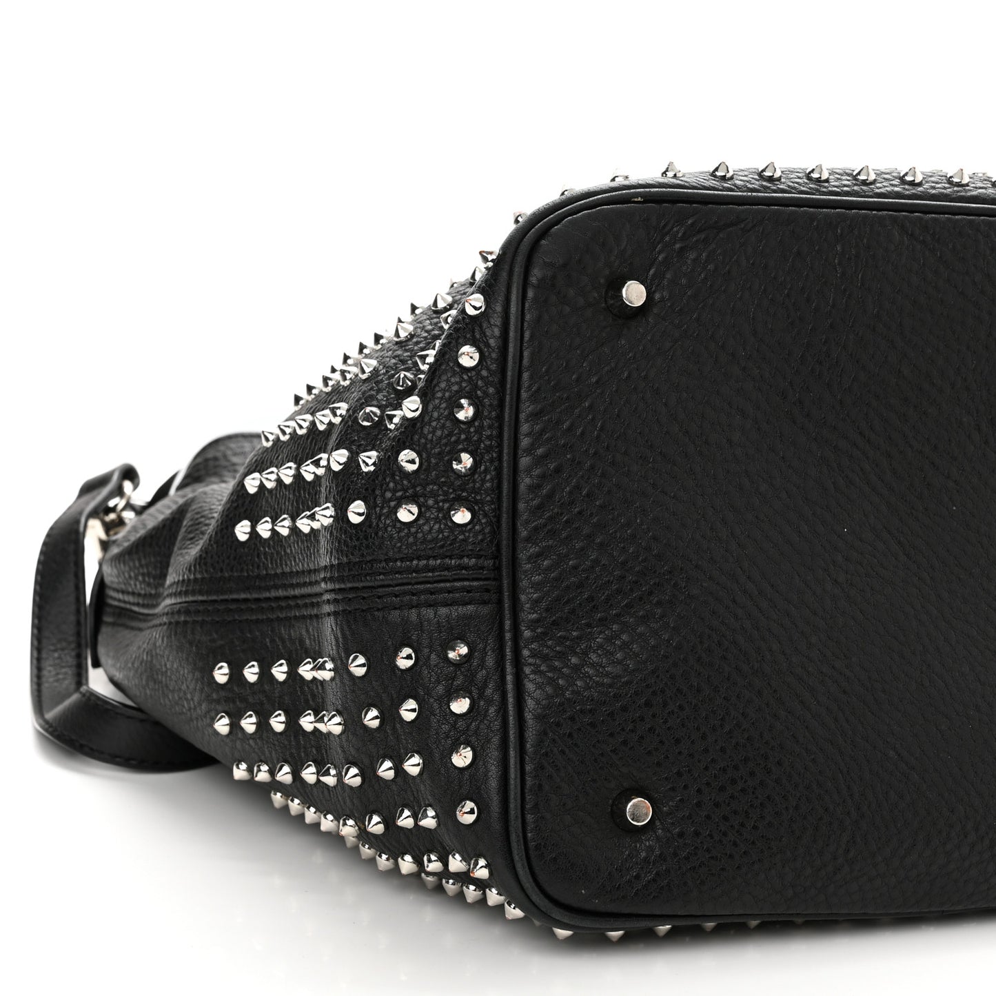Calfskin Studded Medium Susanna Hobo Black